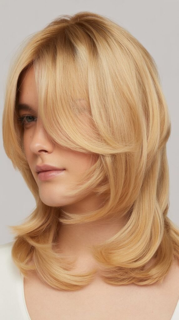 Slide-Cut Layers with Peek-A-Boo Bangs