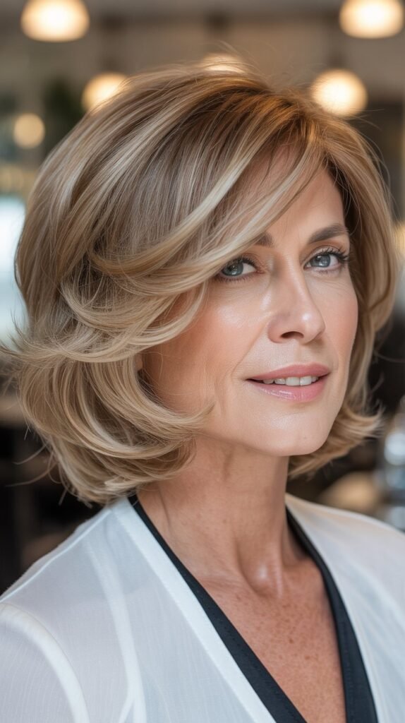 Layered Lob (Long Bob) Transitioning Shorter