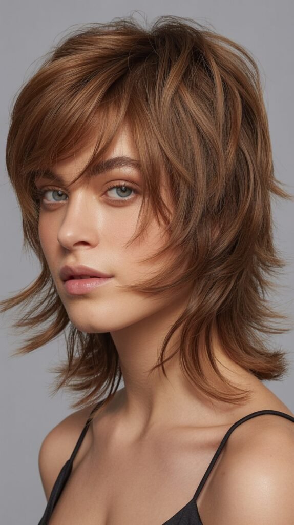 Razored Shag with Piecey Bangs