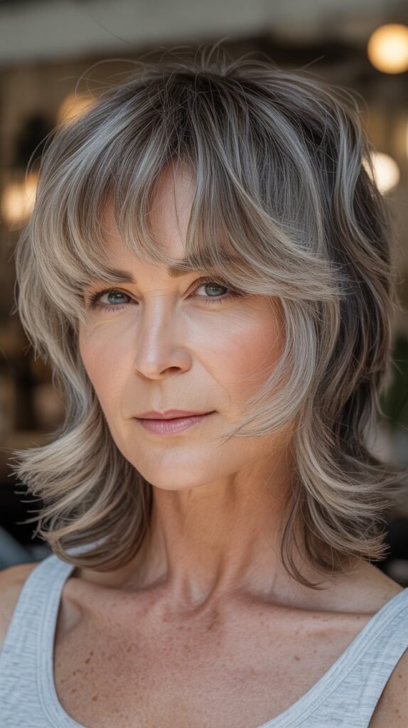 Shaggy Textured Bangs