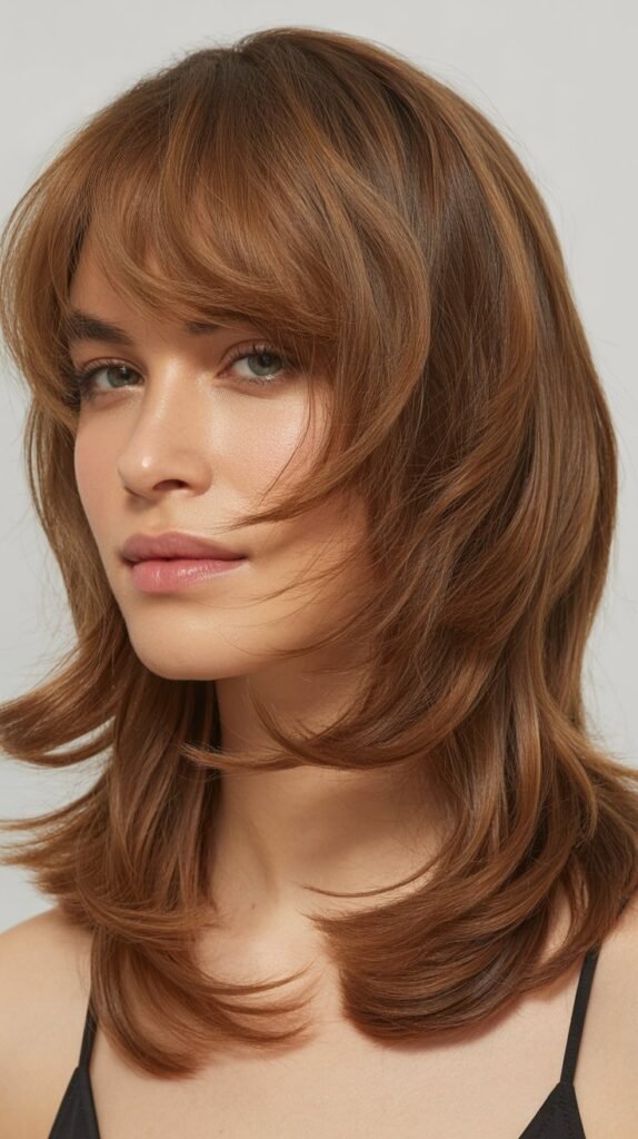 Natural Bangs with Organic Layers