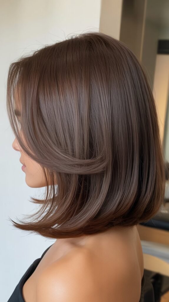 Layered Sleek Lob