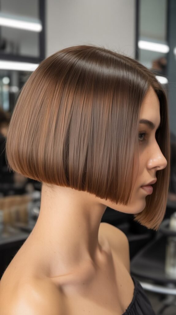 Precision French Bob with Sharp Lines