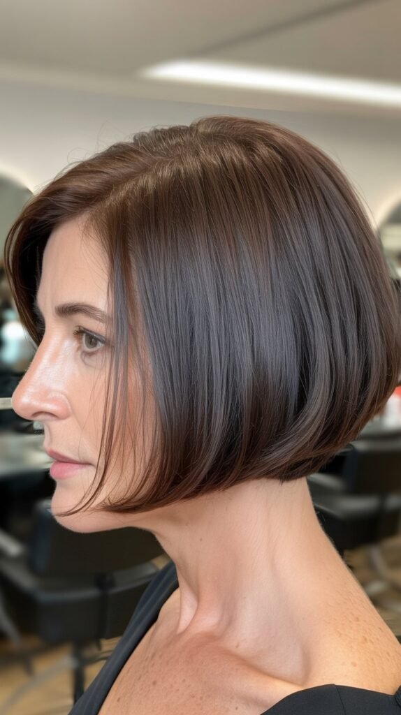 Bob with Crown Layers and Blunt Ends