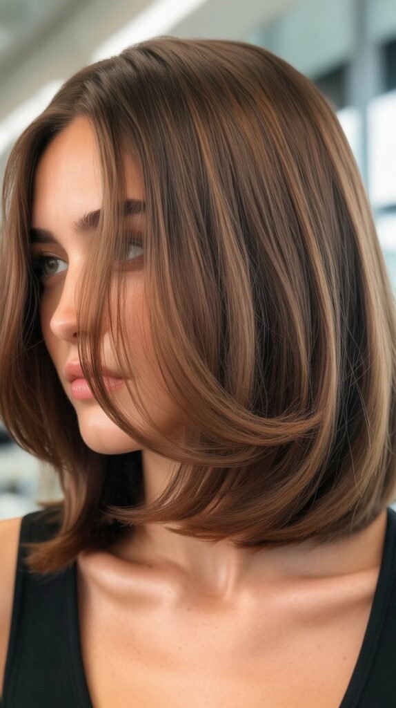 Long Bob with Face-Framing Layers