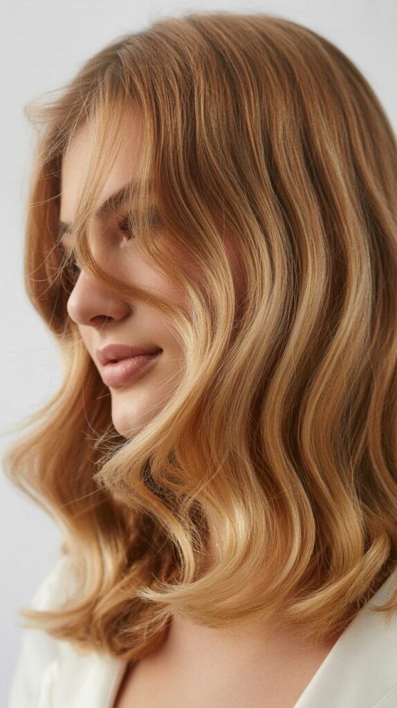  Soft Waves With Wispy Side Bangs