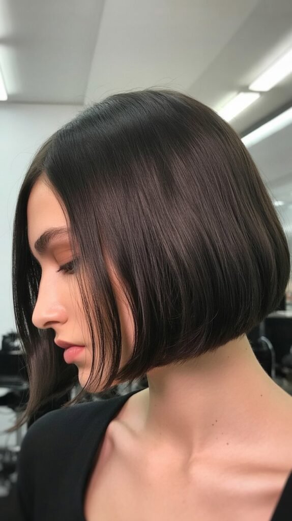 French Bob with Side Part