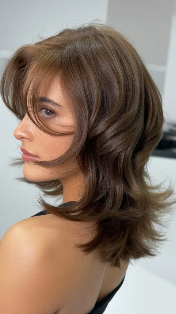 Shoulder-Length Cut With V-Shape Back