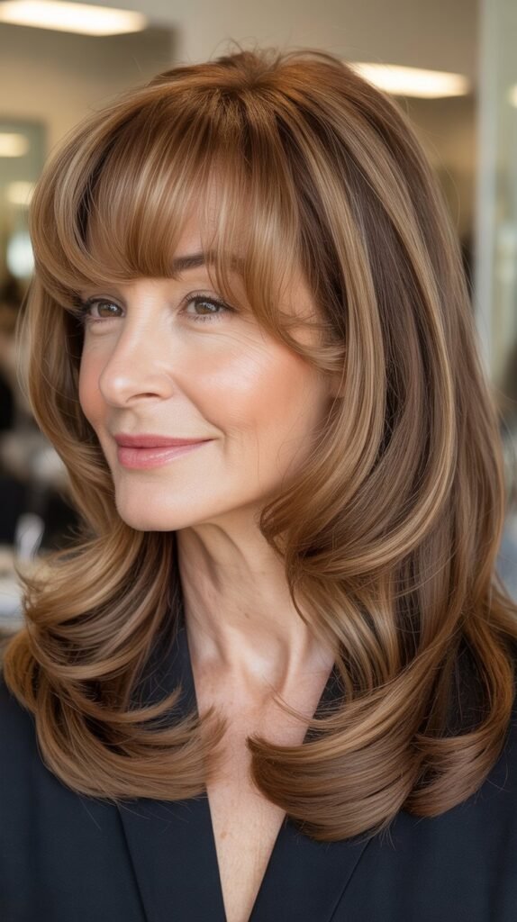 Transitioning from Blunt Bangs to Curtain Bangs