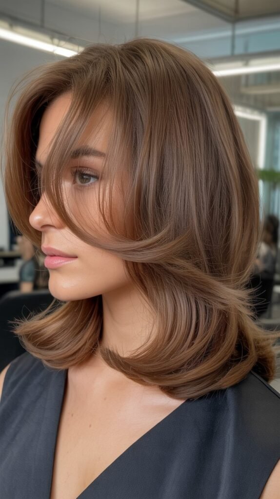 Side Part with Graduated Layers