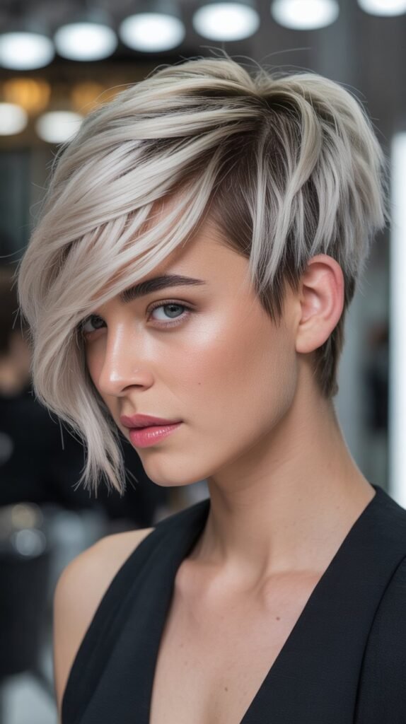 Asymmetrical Side-Swept Pixie