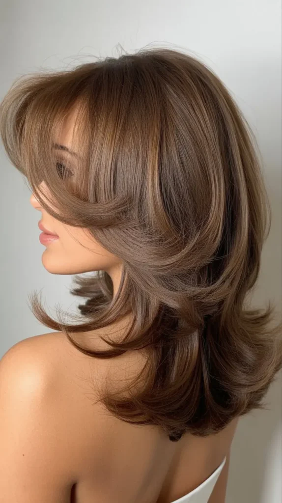 Shoulder-Length Cut With Curved Layers