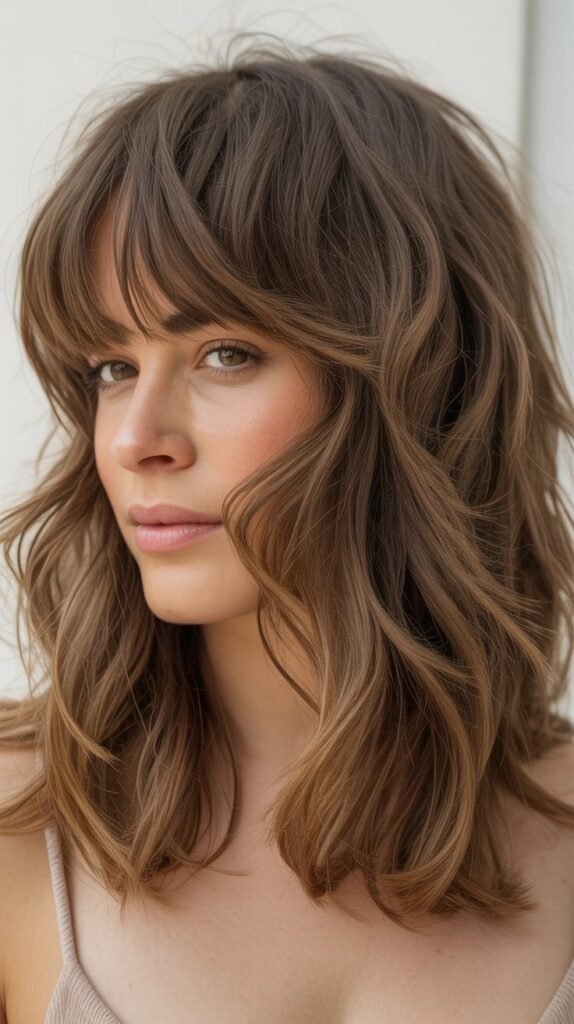 Bohemian Bangs with Undone Layers