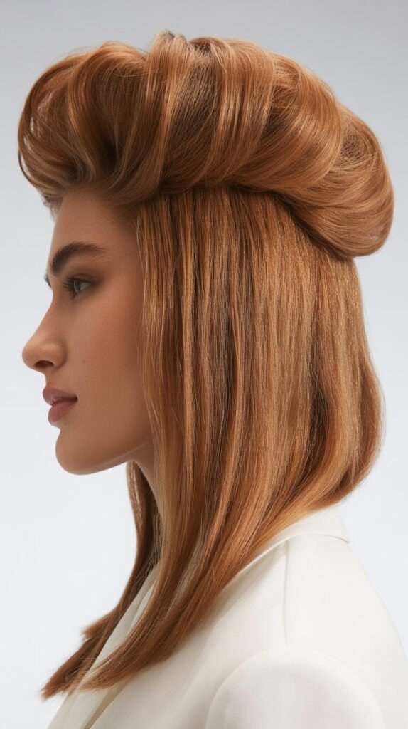 Volumized Crown Long Bob