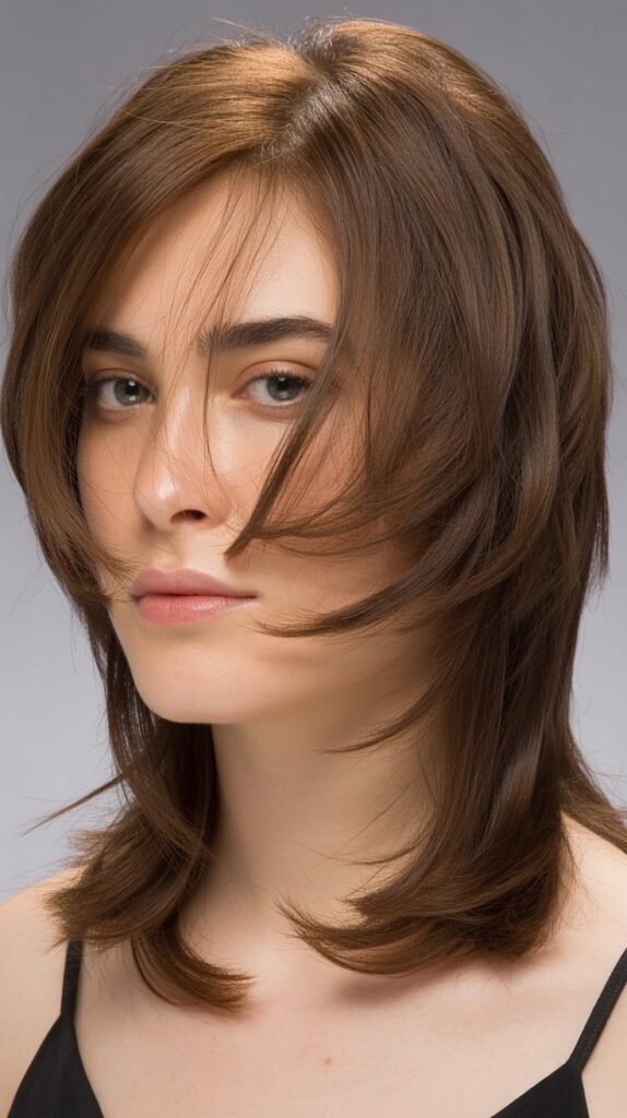 Piecey Layers with See-Through Bangs