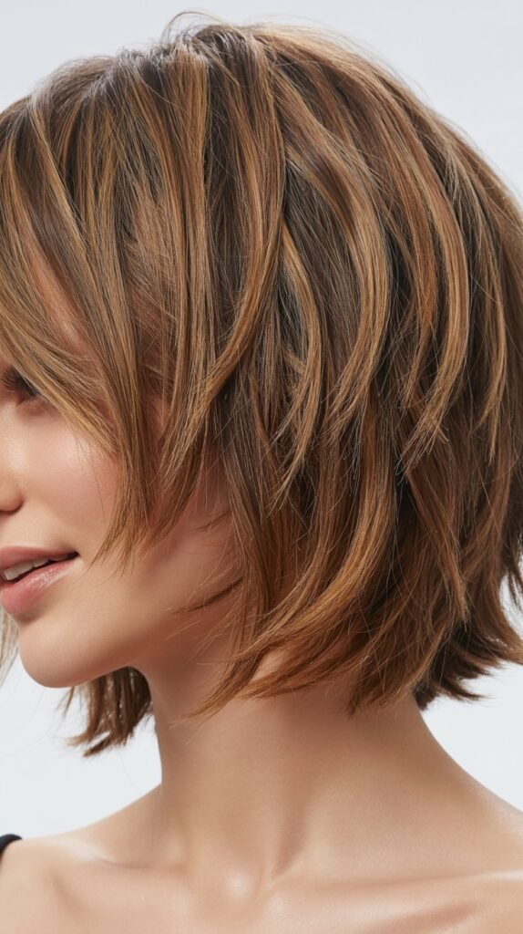 Choppy Bob with Layers