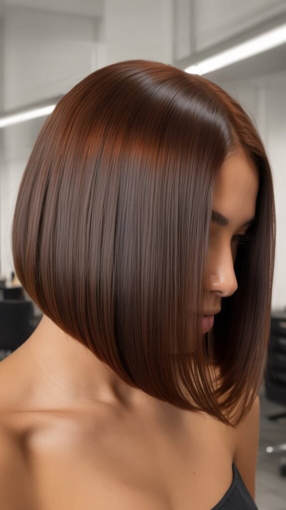 Angled Long Bob (A-Line Bob)