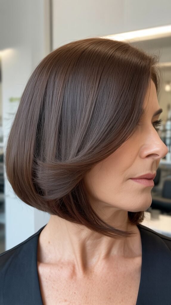 Side-Swept Asymmetrical Bob