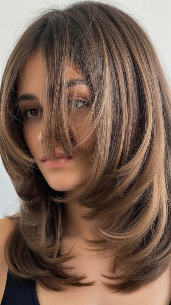 Layered Lob with Thick Fringe