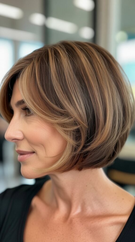 Bob with Balayage for Dimensional Volume