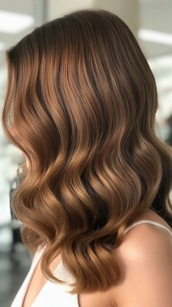 The Side Part with Cascading Waves