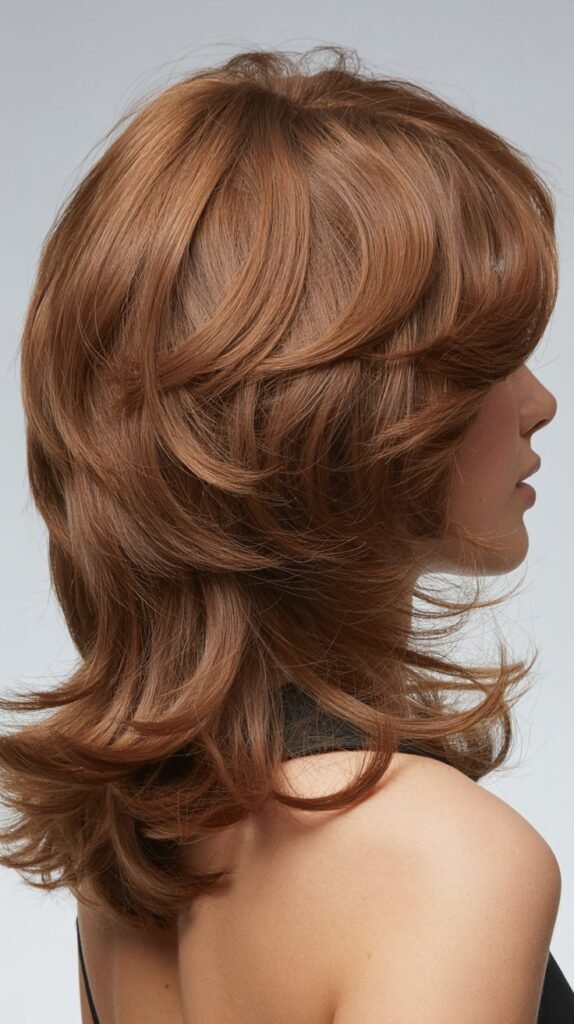 Layered Shoulder Cut with Volume at Crown