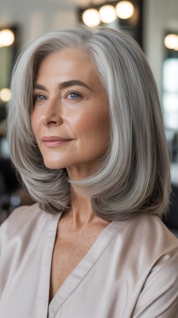 The Shoulder-Grazing Straight Cut