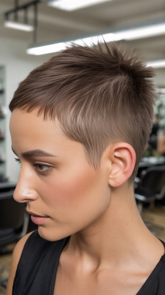 Buzzed Pixie Cut