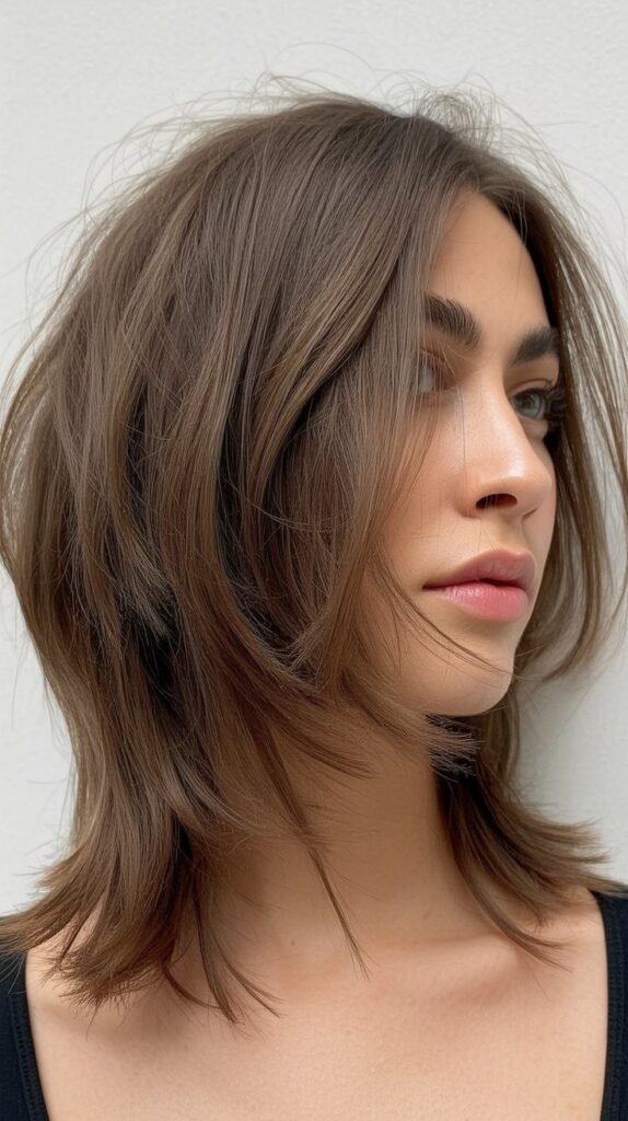 Choppy Long Bob for Thin Hair