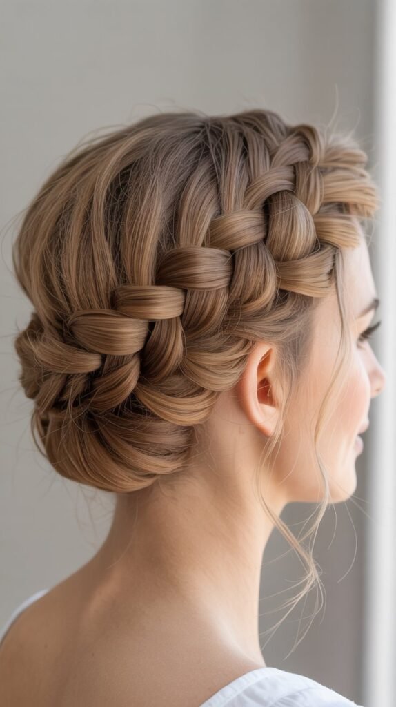 Crown Braiding for Added Height