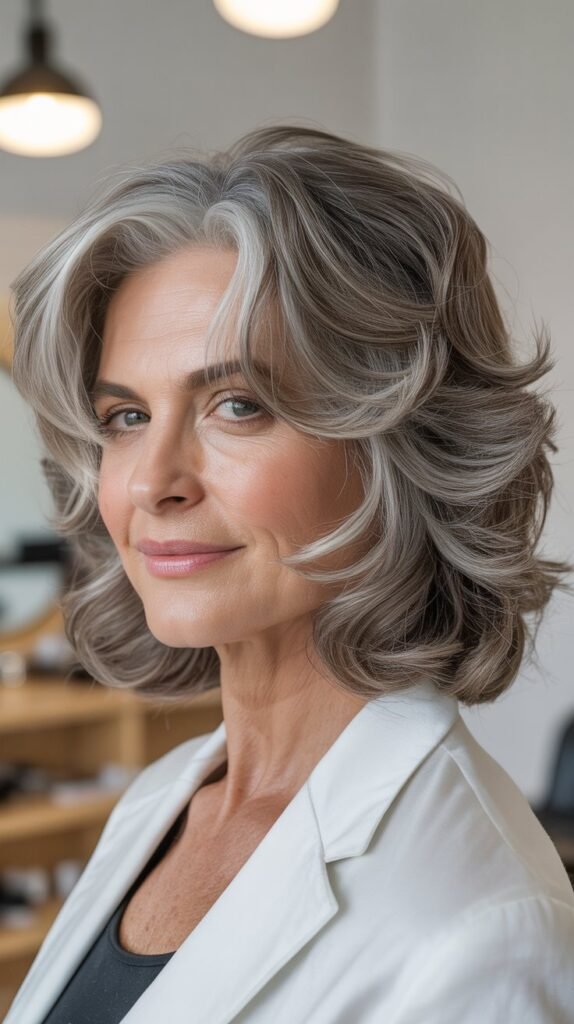 Textured Lob with Tousled Styling