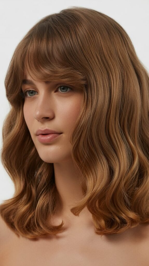  The Curtain Bangs with Medium Waves