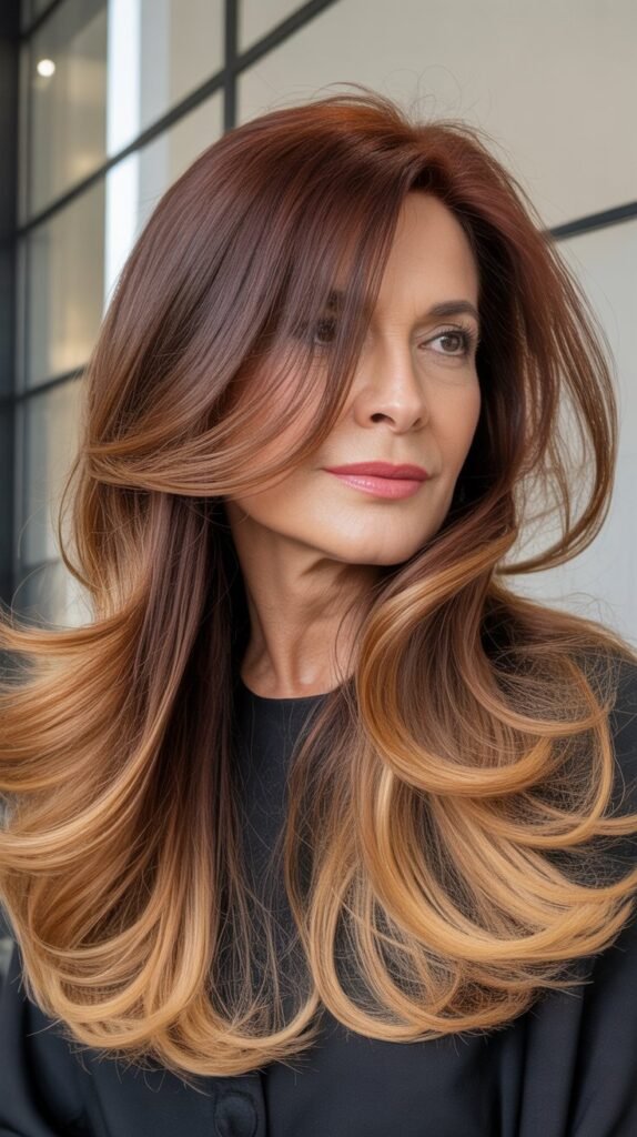  Long Hair with Ombre Color