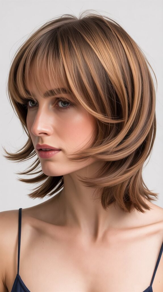 Invisible Layers with See-Through Bangs