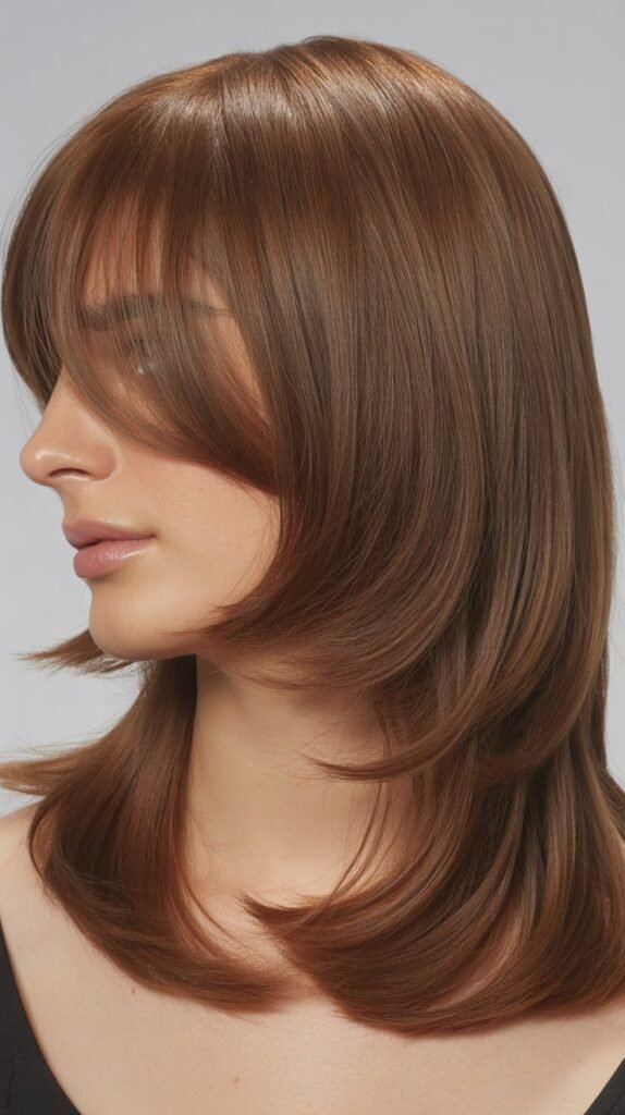 Rounded Layers with Soft Side-Swept Fringe