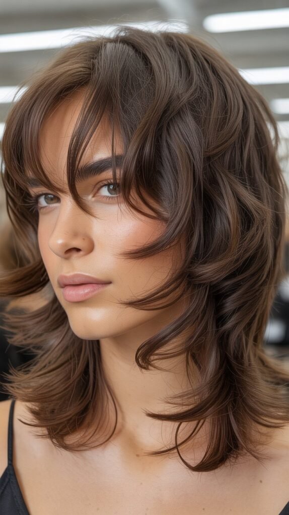 Shaggy Layers with Wispy Bangs