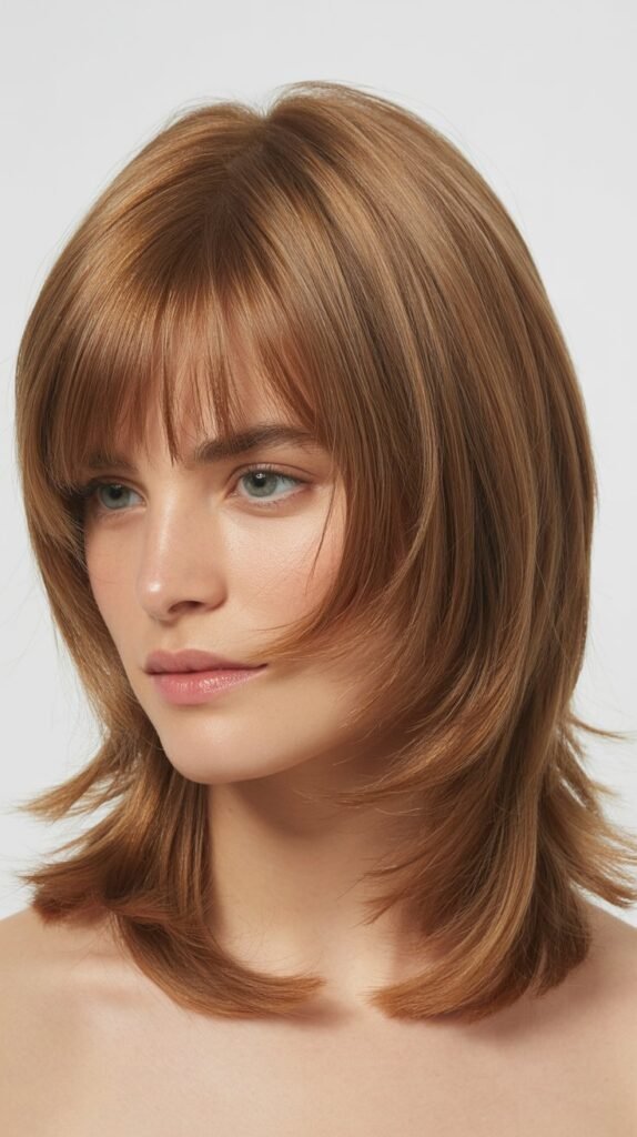 Baby Bangs with Graduated Layers