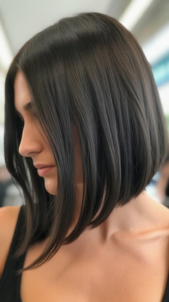 Long Bob with Subtle A-Line