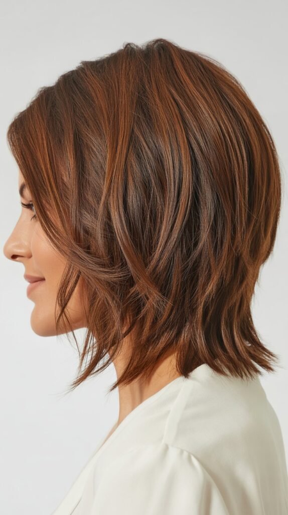 Piecey Textured Long Bob