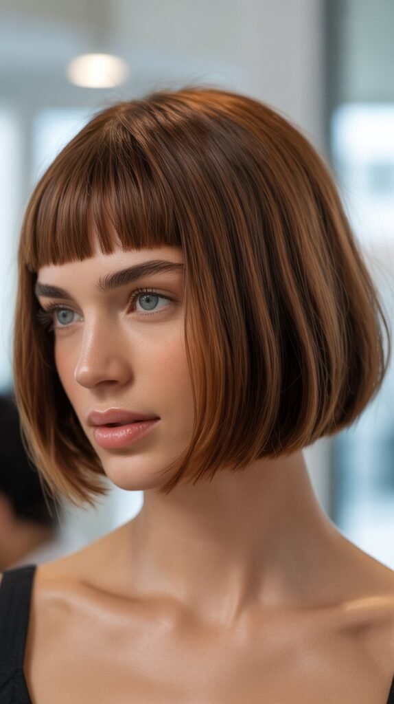 French Bob with Micro Bangs