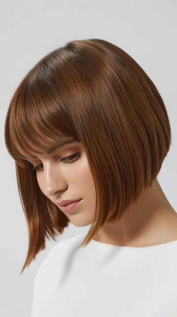 Soft Fringe with A-Line Bob