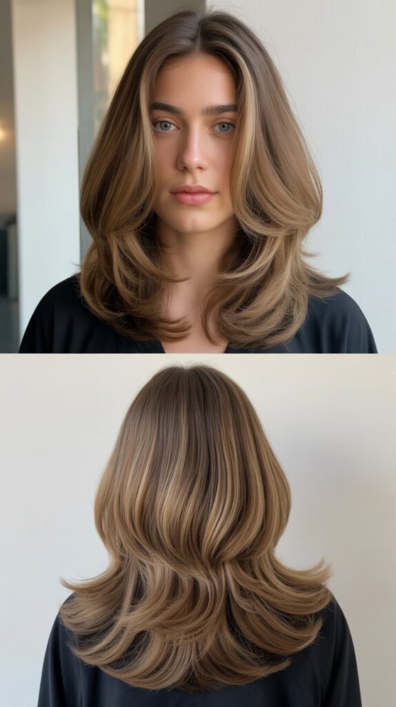 Layered U-Shape Cut