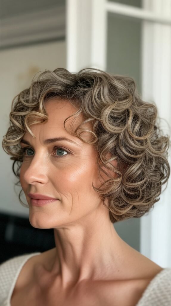 Curly Bob with Defined Curl Pattern