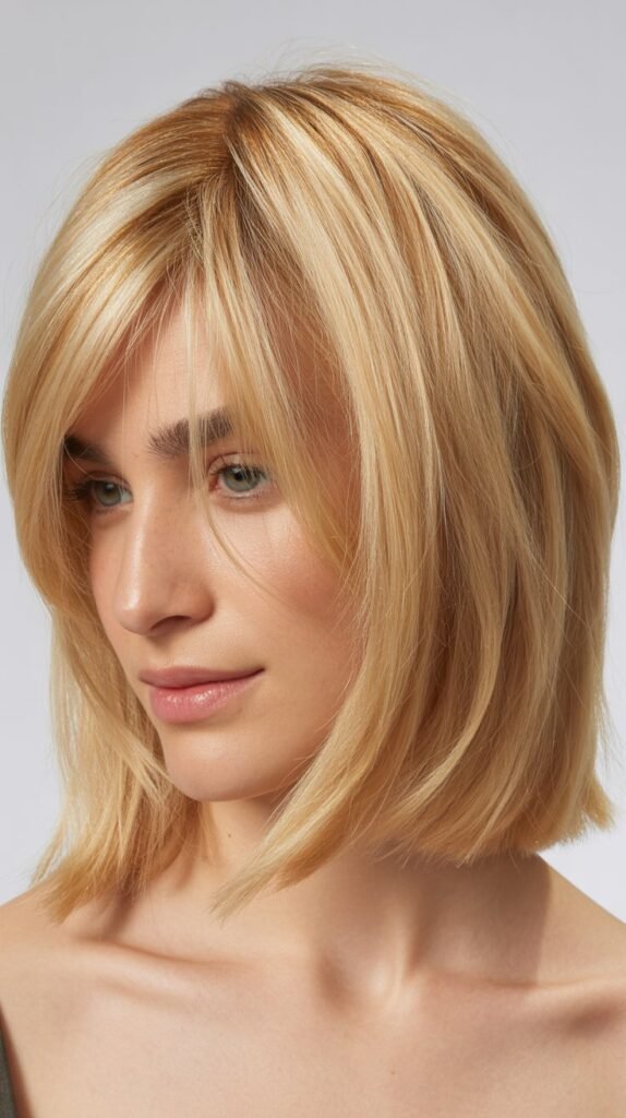 Blunt Ends with Piecey Side Bangs