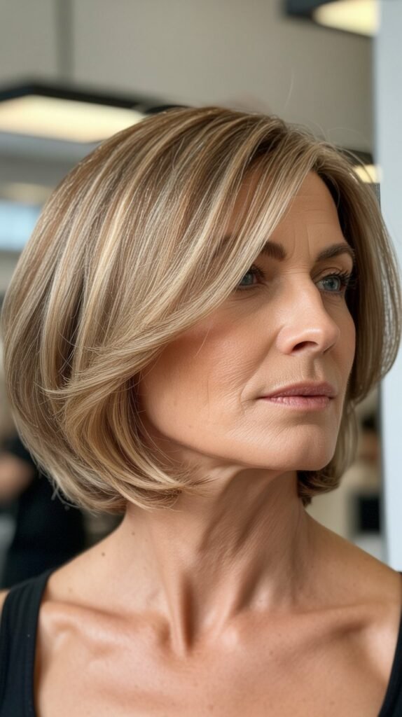 Layered Bob with Highlights
