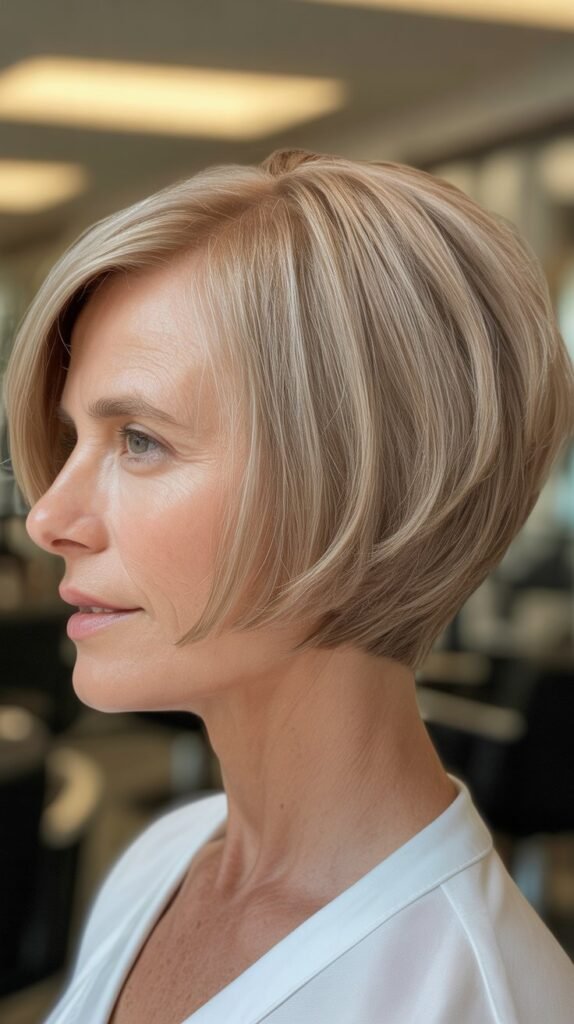 Angled Bob with Shorter Nape