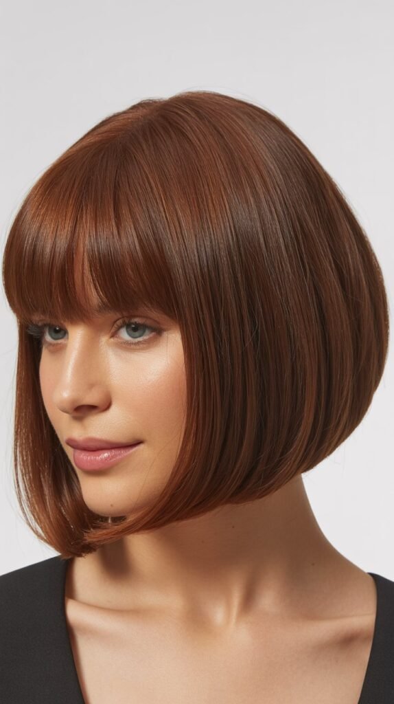 Graduated Bob with Full Bangs