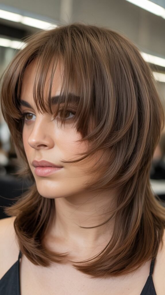 Wispy Bangs with Disconnected Layers