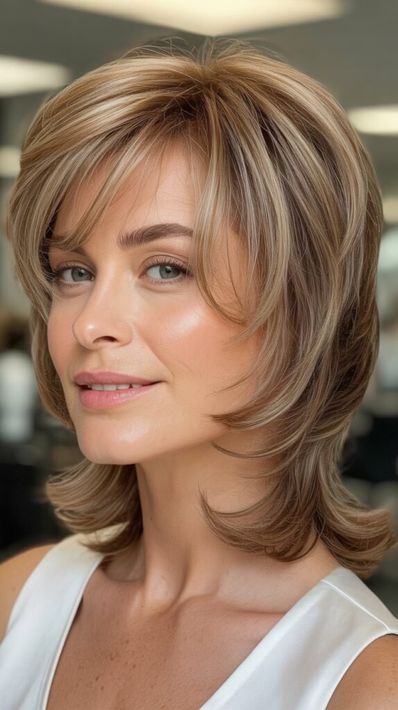  Layered Shag with Wispy Bangs