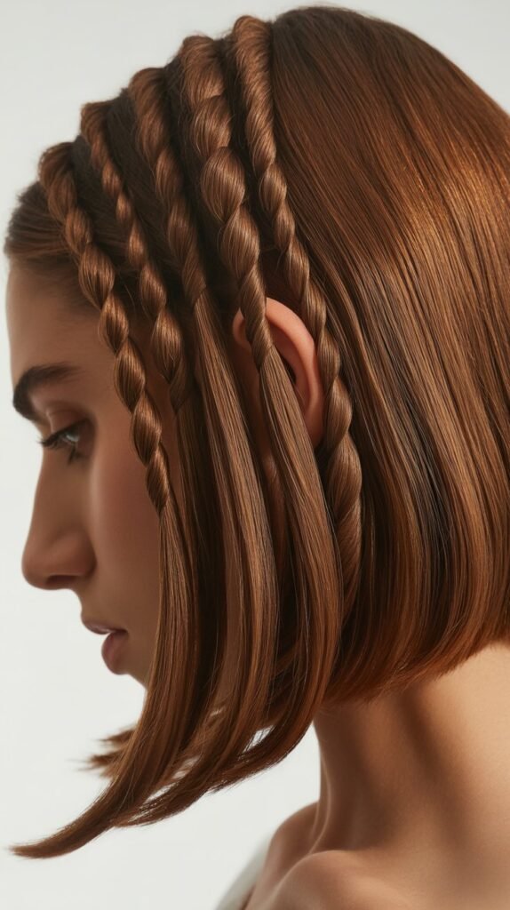Long Bob with Twisted Sections